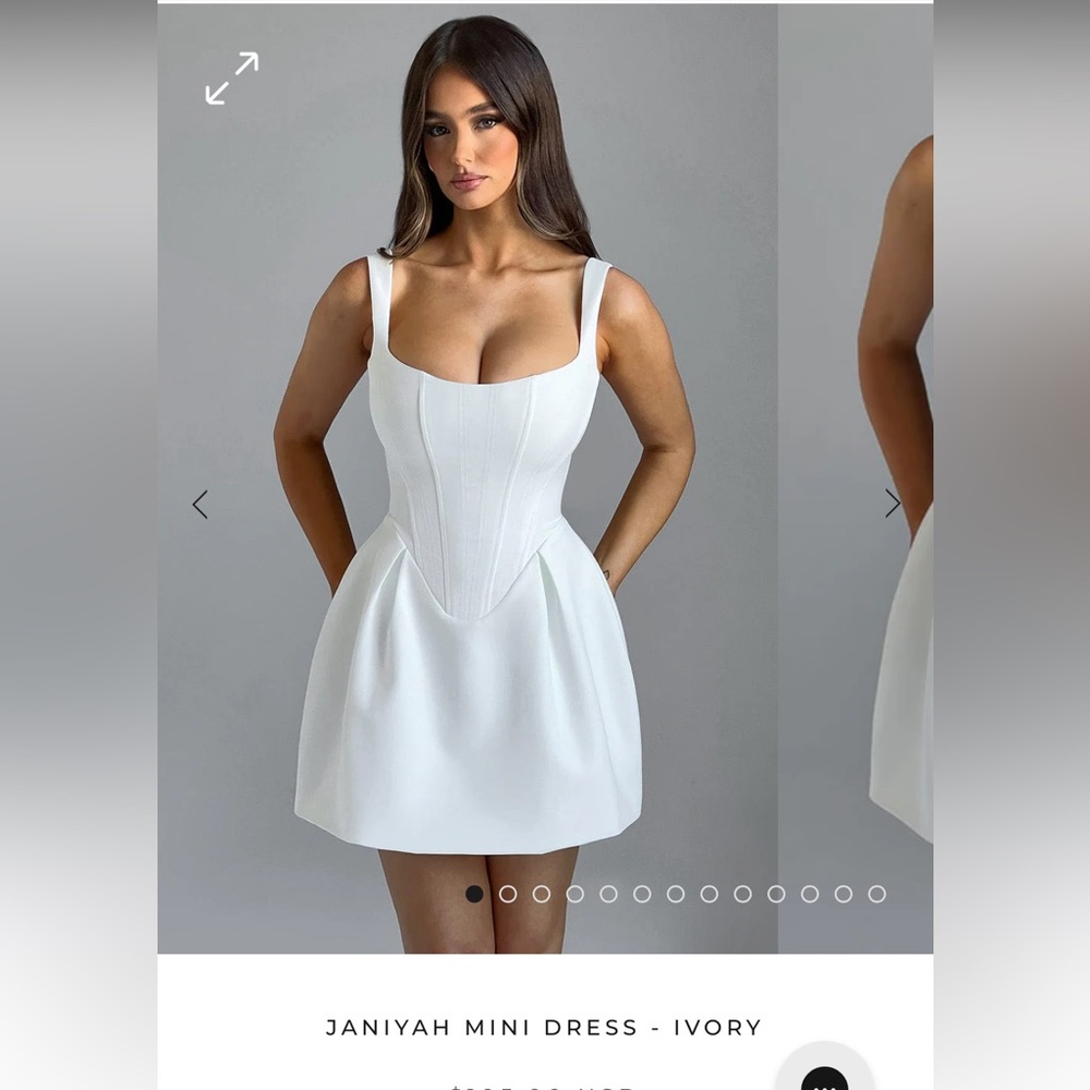 Janiyah Ivory Mini Dress babyboo